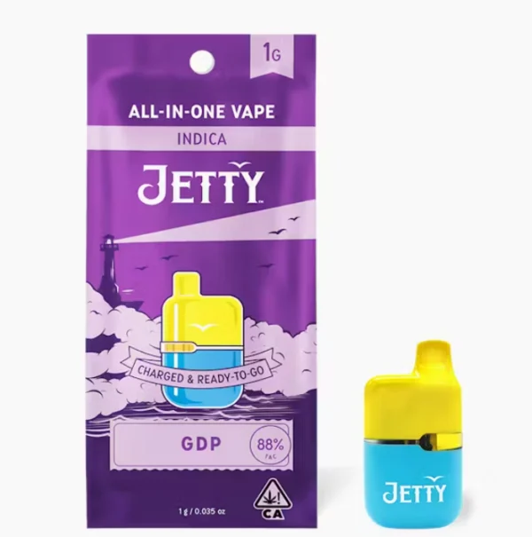 Jetty GDP High THC Mini Tank Vape, 1G - 1G