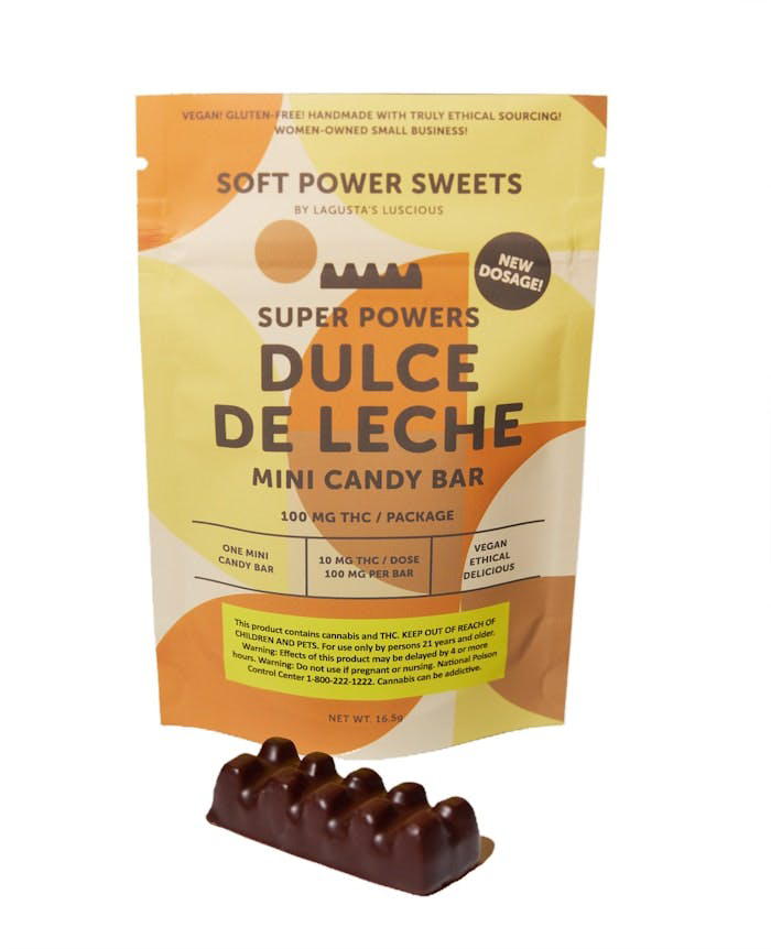 Soft Power Sweets Dulce de Leche Mini Candy Bar, 100MG - 100MG