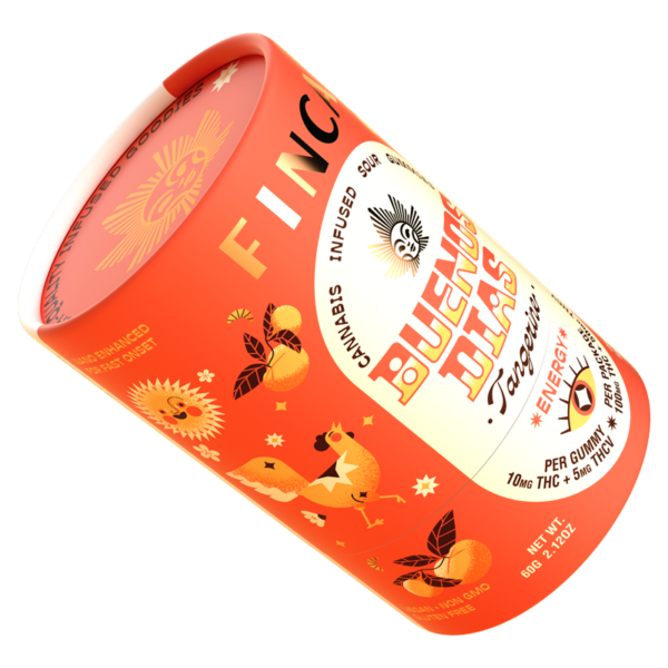 Finca Buenos Dias Tangerine Energy Gummies, 100MG (10-Pack) - 100MG