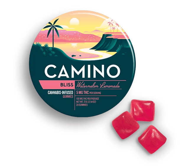 Camino Watermelon Lemonade Gummies, 100MG (20-Pack) - 100MG