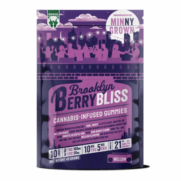 Minny Grown Brooklyn Berry Bliss 2:1 Gummies, 100MG (10-Pack) - 100MG