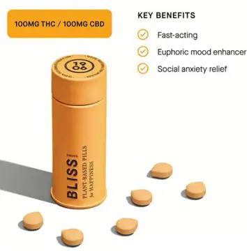 1906 Bliss Drops Tablets, 100MG (20-Pack) - 100MG