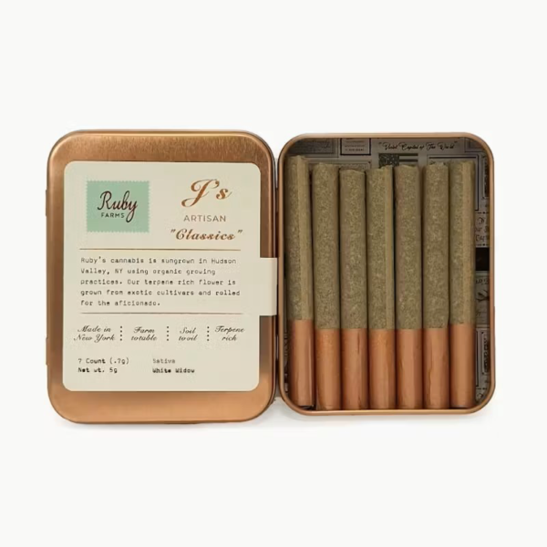 Ruby Farms White Widow Classics Pre-Rolls, 5G (7-Pack) - 5G