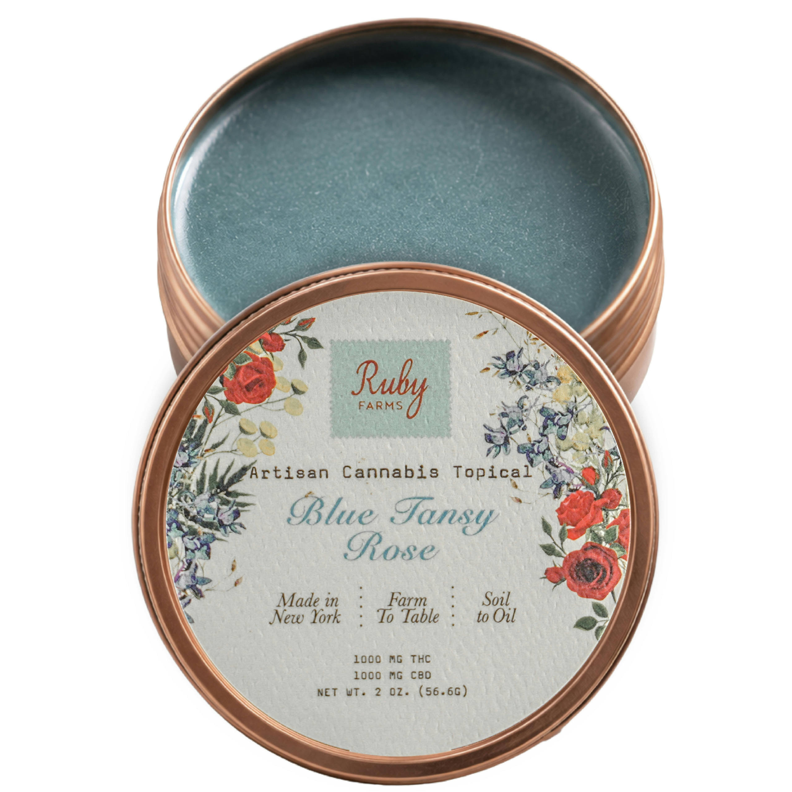 Ruby Farms Blue Tansy Rose Balm, 1000MG - 1000MG