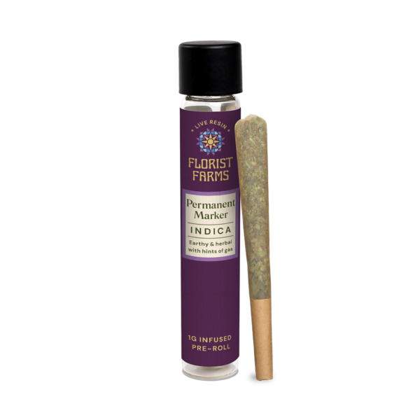 Florist Farms Permanent Marker Live Resin Infused Pre-Roll, 1G - 1G
