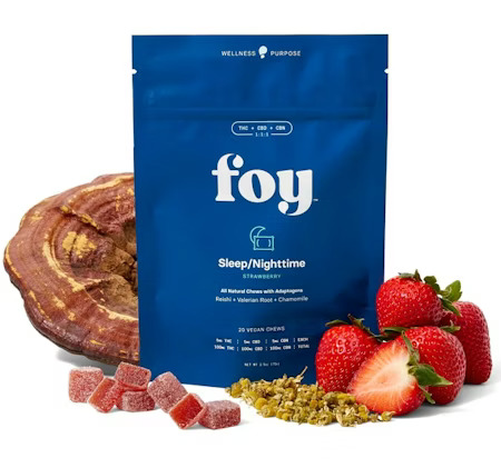 Foy Nighttime Strawberry Gummies, 100MG (20-Pack) - 100MG