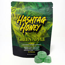 Hashtag Honey Green Apple Gummies, 100MG (10-Pack) - 100MG