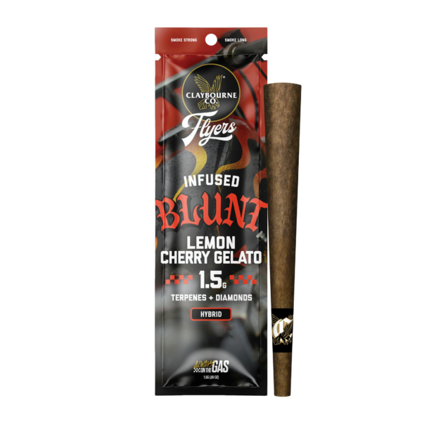 Claybourne Lemon Cherry Gelato Infused Blunt, 1.5G - 1.5G