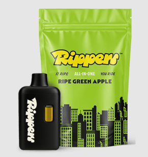 Rippers Ripe Green Apple All-In-One Vape, 2G - 2G