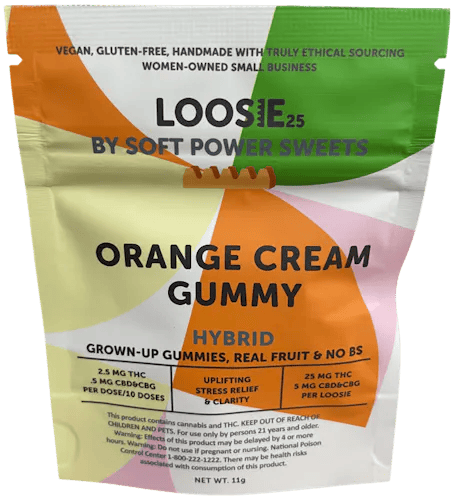 Soft Power Sweets Orange Cream Loosie Gummy, 25MG - 25MG