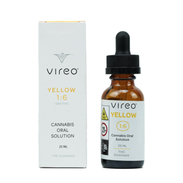 Vireo Yellow 1:6 CBD:THC Oral Solution, 25ML - 25ML