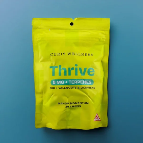 Curio Thrive Mango Momentum Chews, 100MG (20-Pack) - 100MG