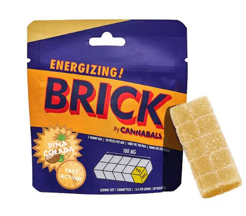 Cannabals Orange Soda Live Resin Brick Gummies, 100MG - 100MG