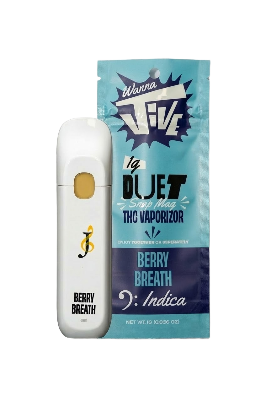 Wanna Jive Berry Breath Snap All-In-One Vape, 1G - 1G