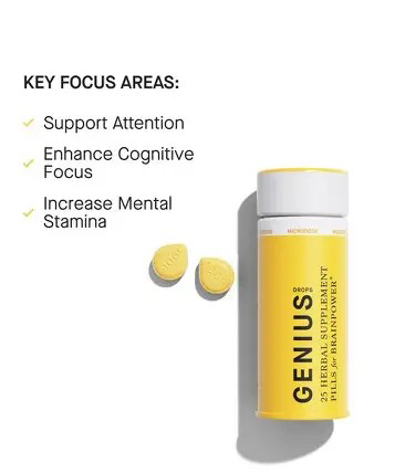 1906 Genius Drops Tablets, 75MG (30-Pack) - 75MG