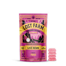 Lost Farm Dragonfruit x Frosé Live Resin Gummies, 100MG (10-Pack) - 100MG