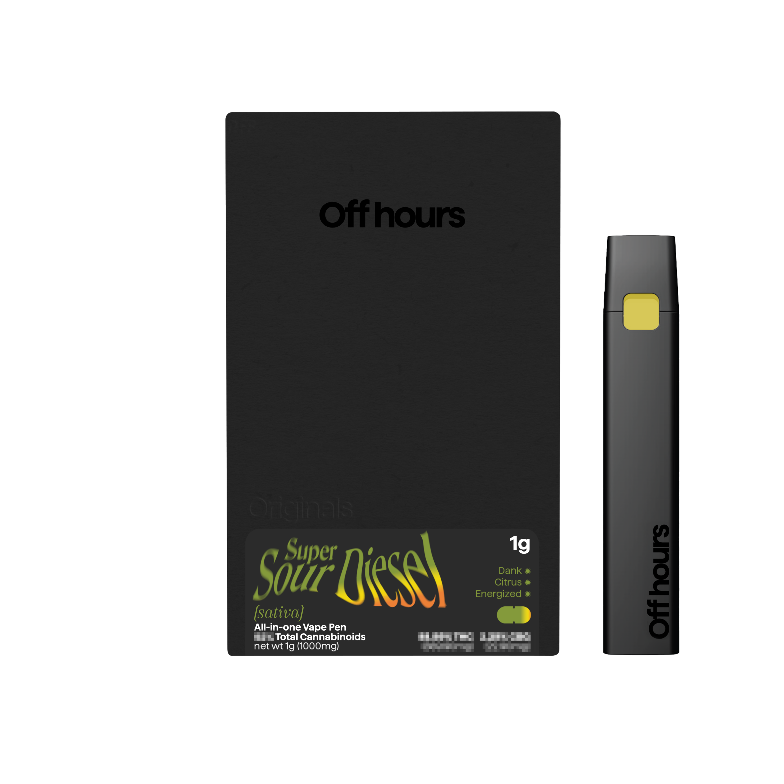 Off Hours Super Sour Diesel All-In-One Vape, 1G - 1G
