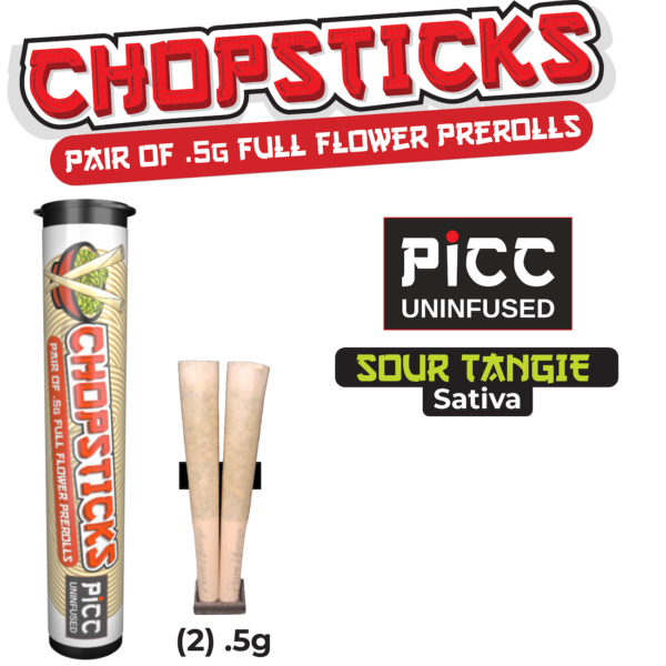 Chopsticks Sour Tangie Pre-Rolls, 1G (2-Pack) - 1G