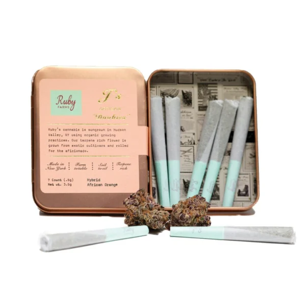 Ruby Farms African Orange Doobies Pre-Rolls, 3.5G (7-Pack) - 3.5G