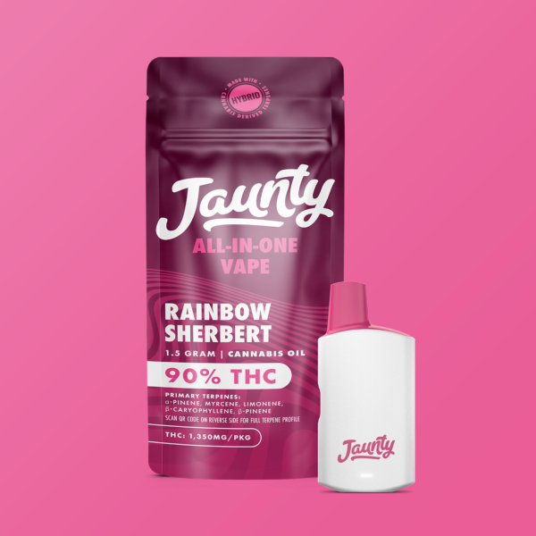 Jaunty Rainbow Sherbert Palm All-In-One Vape, 1.5G - 1.5G