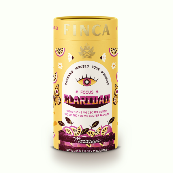 Finca Claridad Passion Fruit Gummies, 100MG (10-Pack) - 100MG