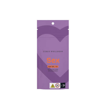 Curio Sex Bedroom Berry All-In-One Vape, 1G - 1G