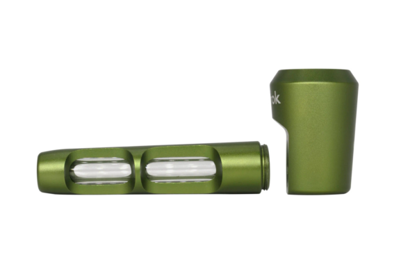 Ongrok Aluminum and Glass Bubbler, Green - One Size