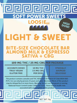 Soft Power Sweets Light and Sweet Espresso Chocolate, 100MG - 100MG